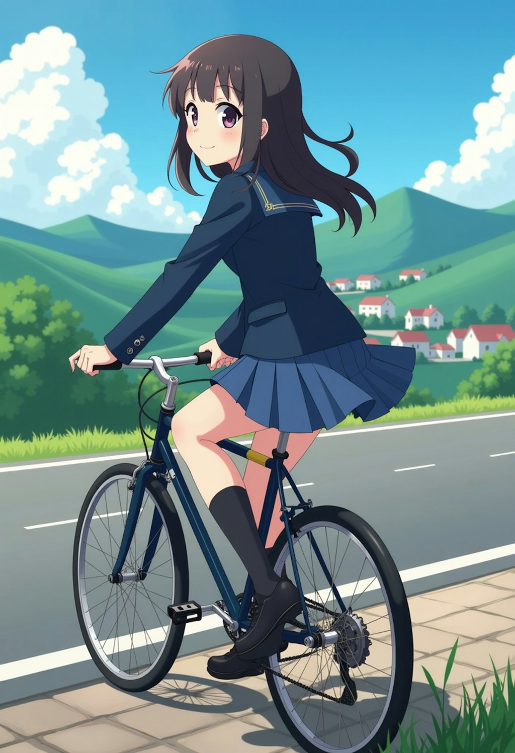 ノーパン自転車