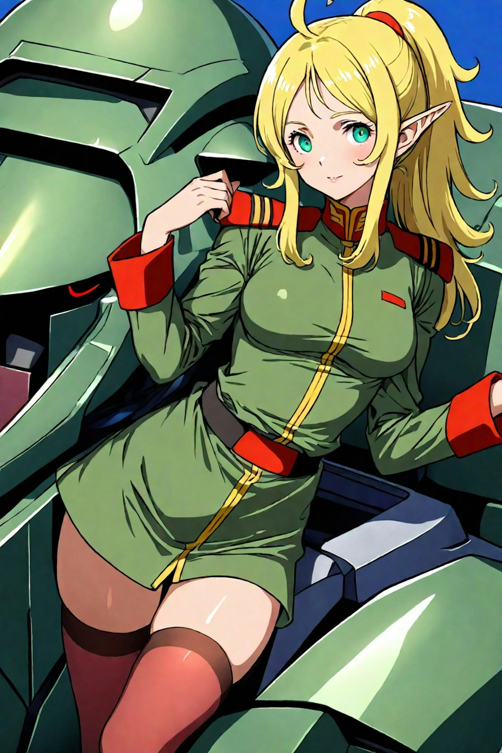 制服とニーハイ(ジオン軍)