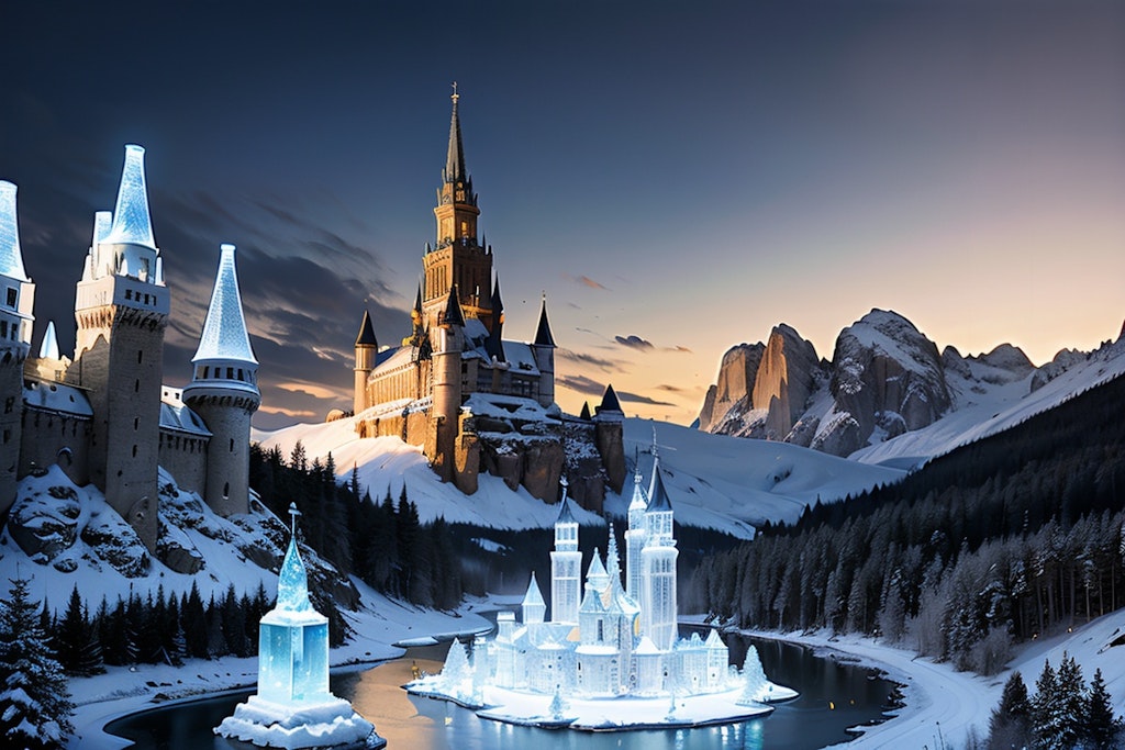 氷の世界、氷の城