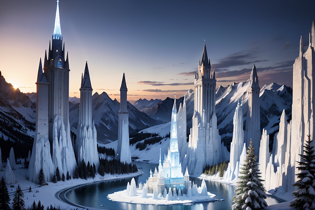 氷の世界、氷の城