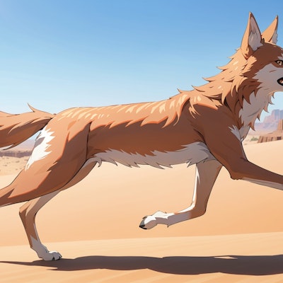 砂漠の狼さん