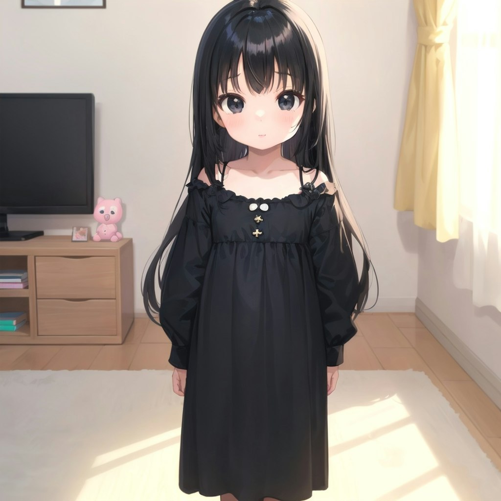 体形と服装実験その２・高画質と子供服