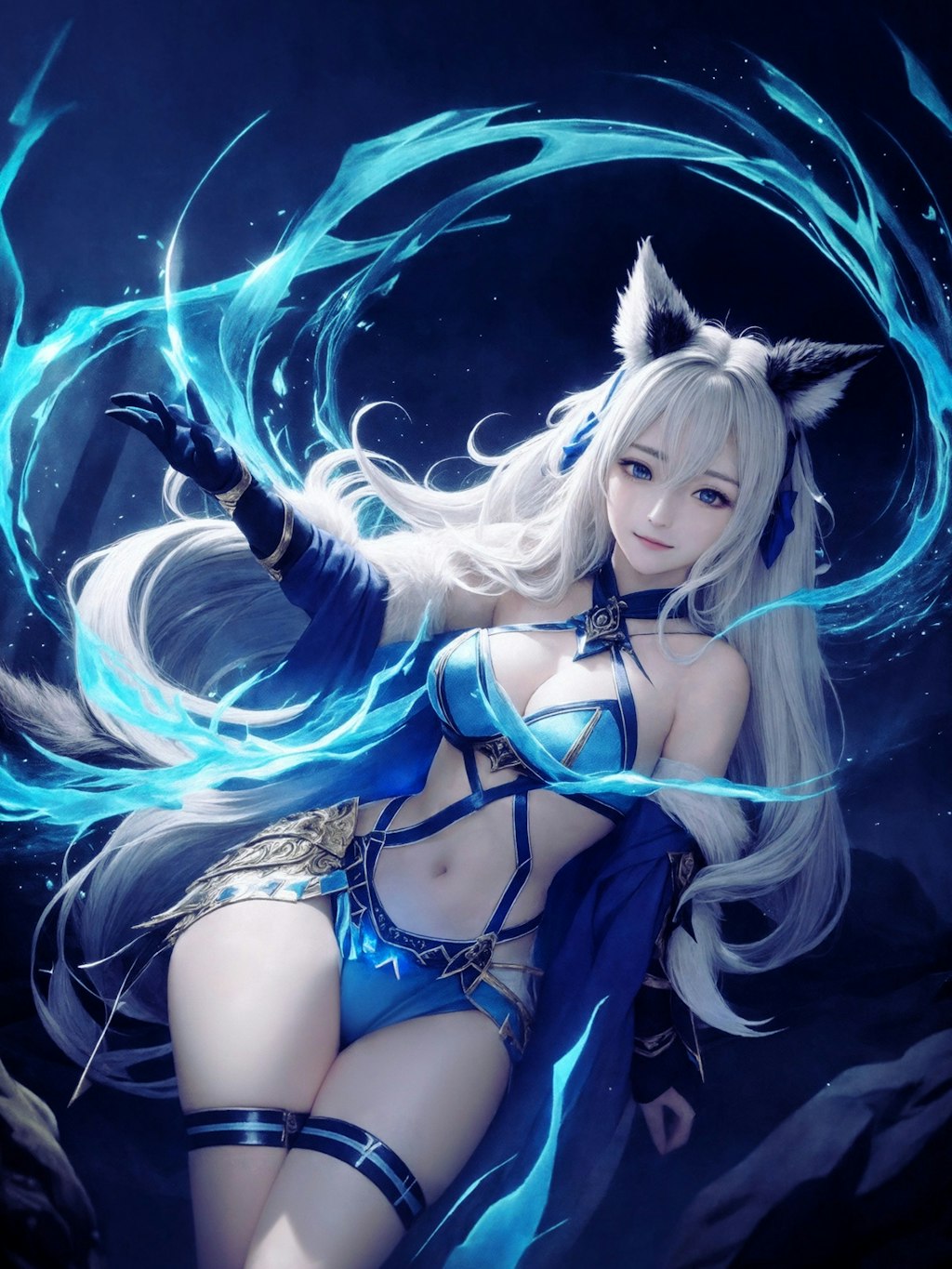 Fenrir Girl Blue Vision