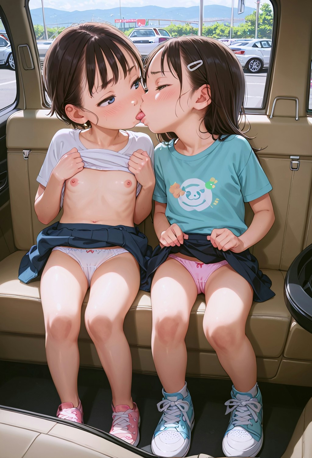 ロリを車でお持ち帰り♥