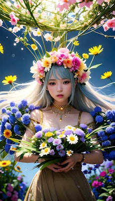 蔦と花の妖精