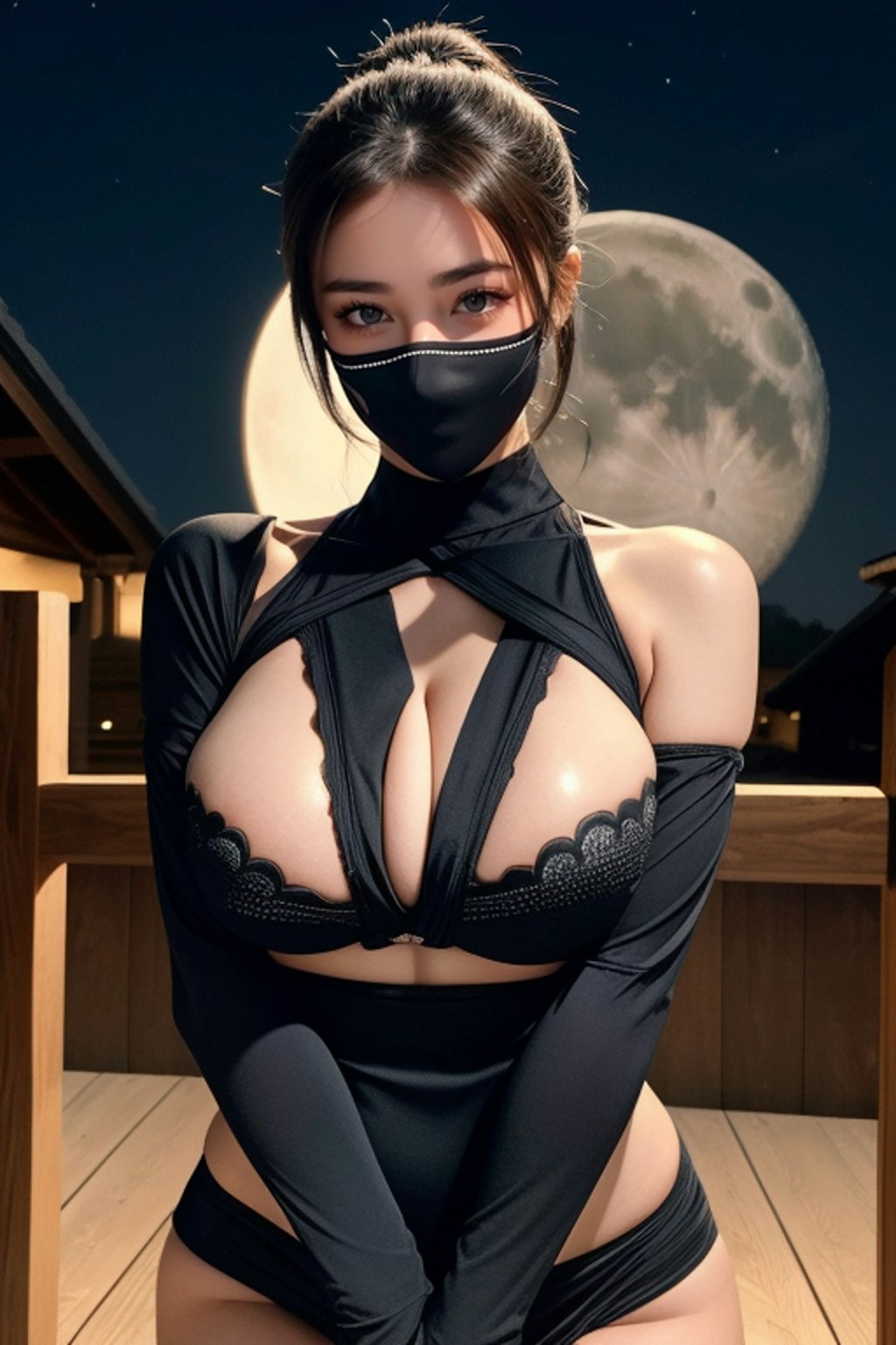 Enchanted Beauty Ninja AI美女が放つ華やかな忍び装束 03