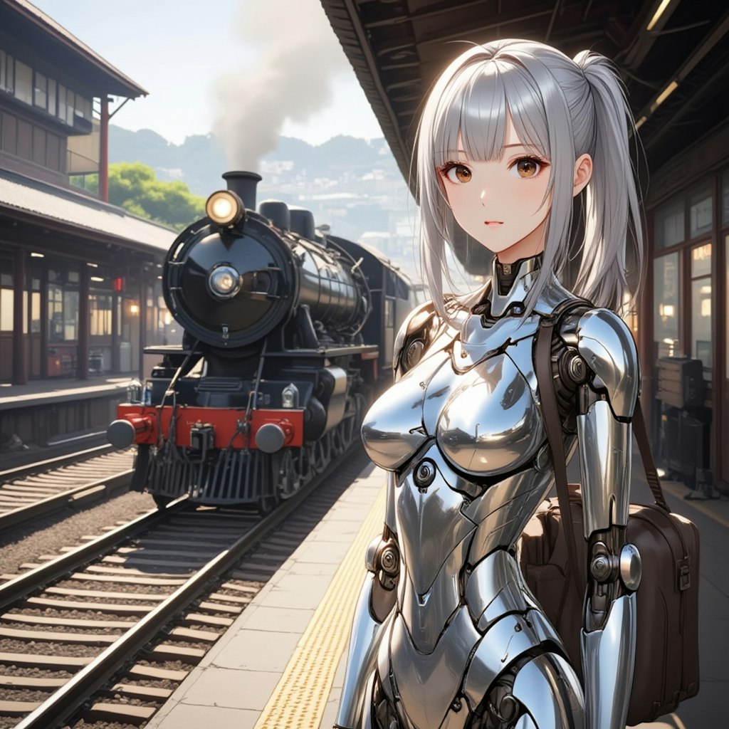 鉄道の日のメカ子