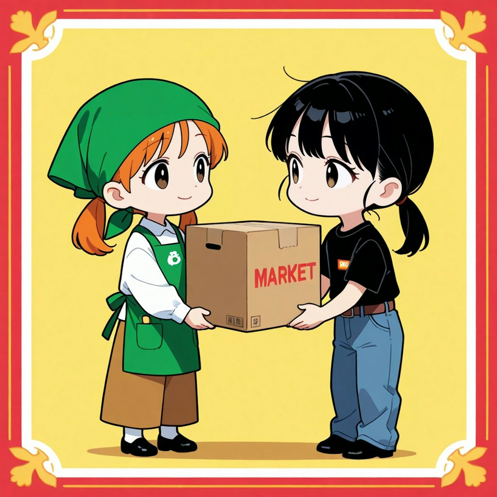 スーパーちちぷい搬入業者と搬入作業