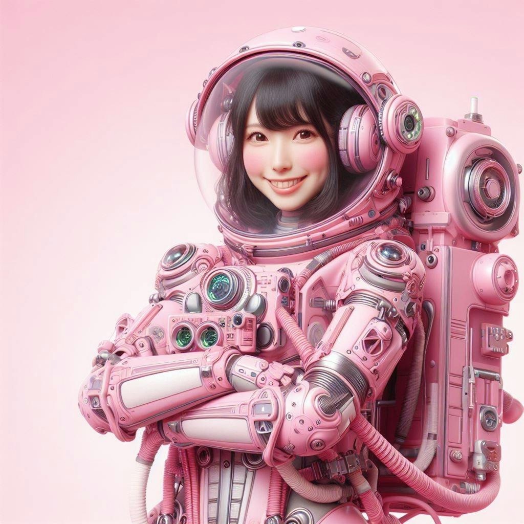 ピンクな宇宙服13