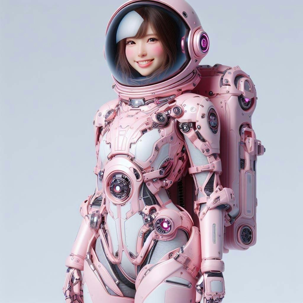 ピンクな宇宙服13