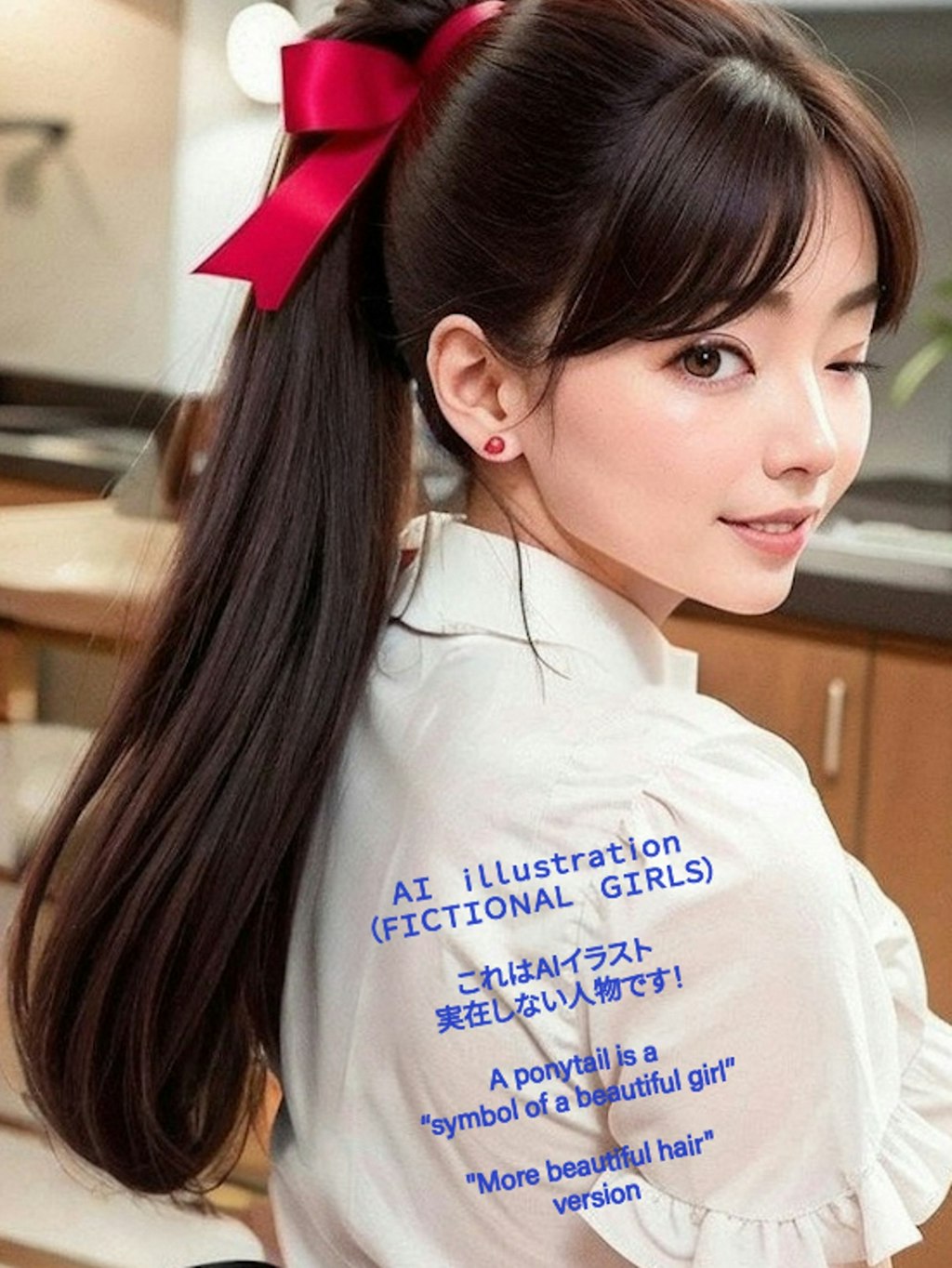 もっと綺麗な髪のポニーテール美少女にしたくて