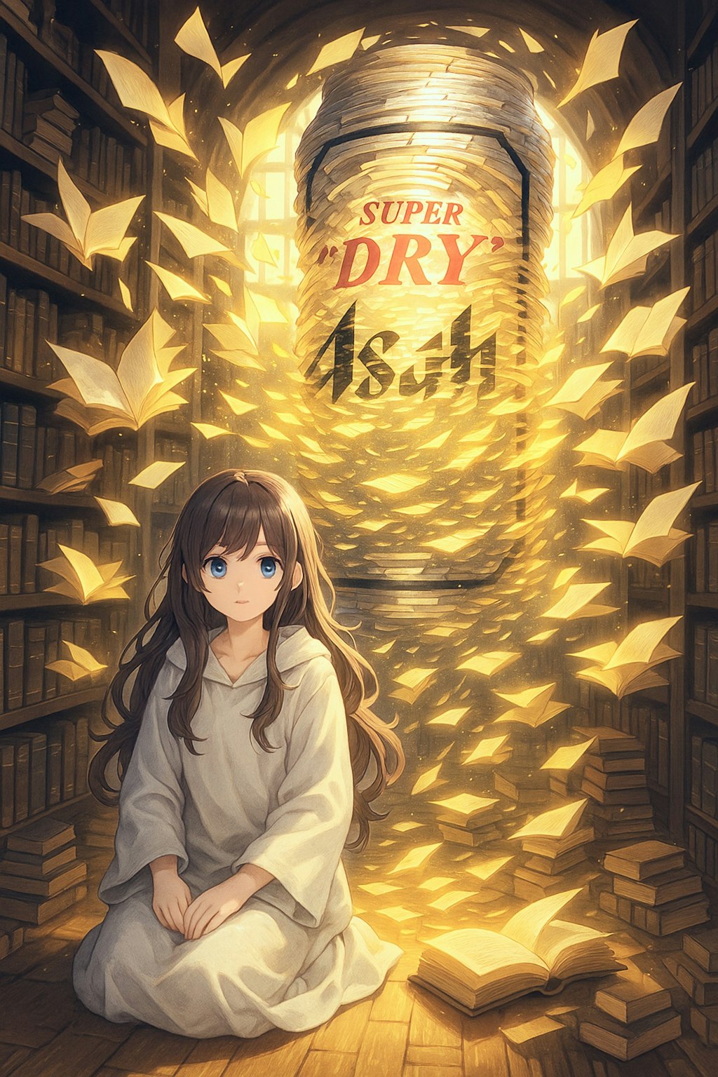 ビール本の少女