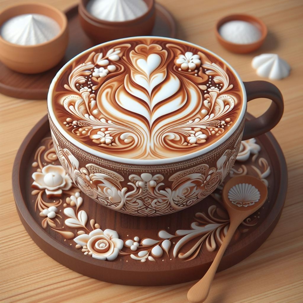 nishi_0903's latte art