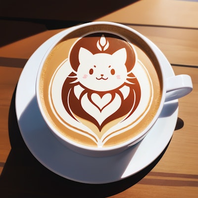nishi_0903's latte art