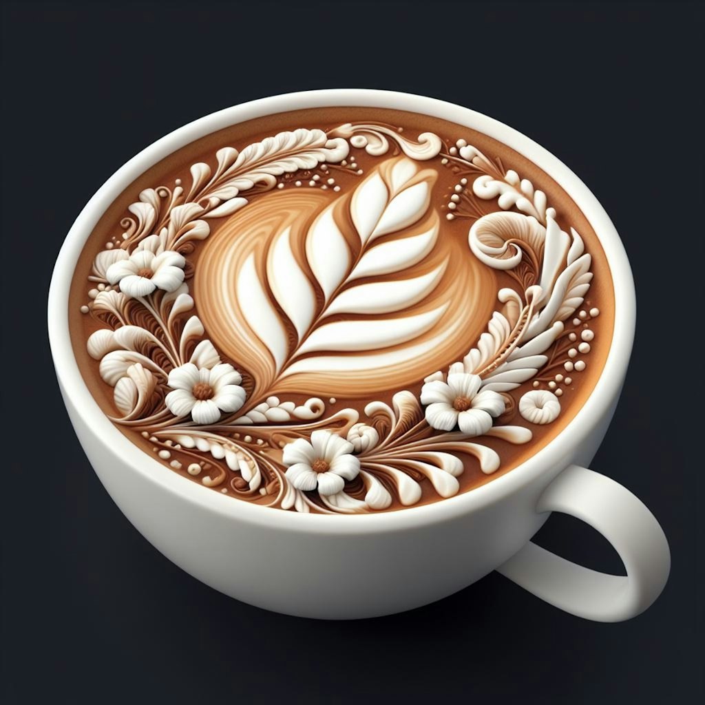 nishi_0903's latte art