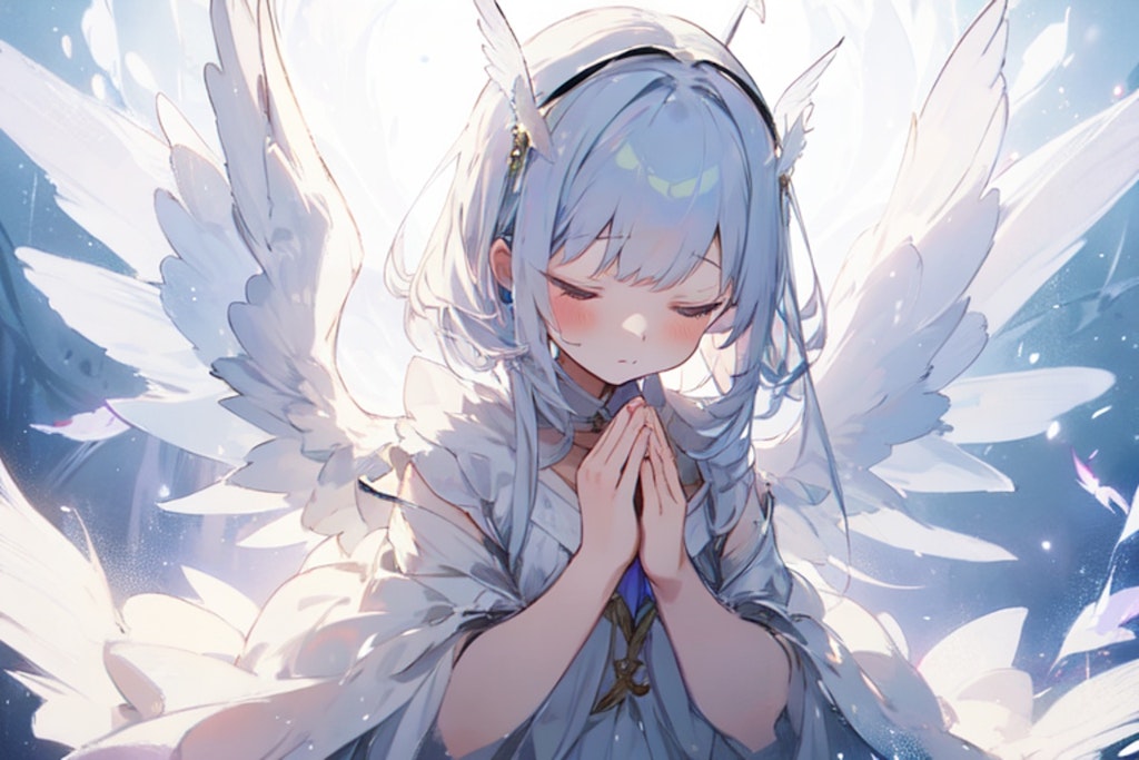 世界平和を祈る少女