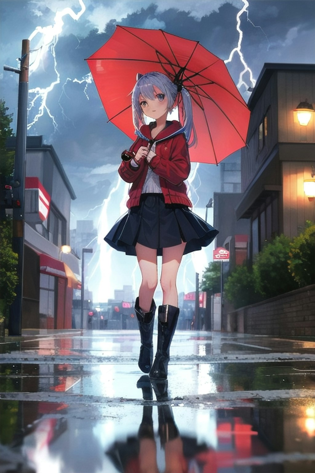 雨の帰り道