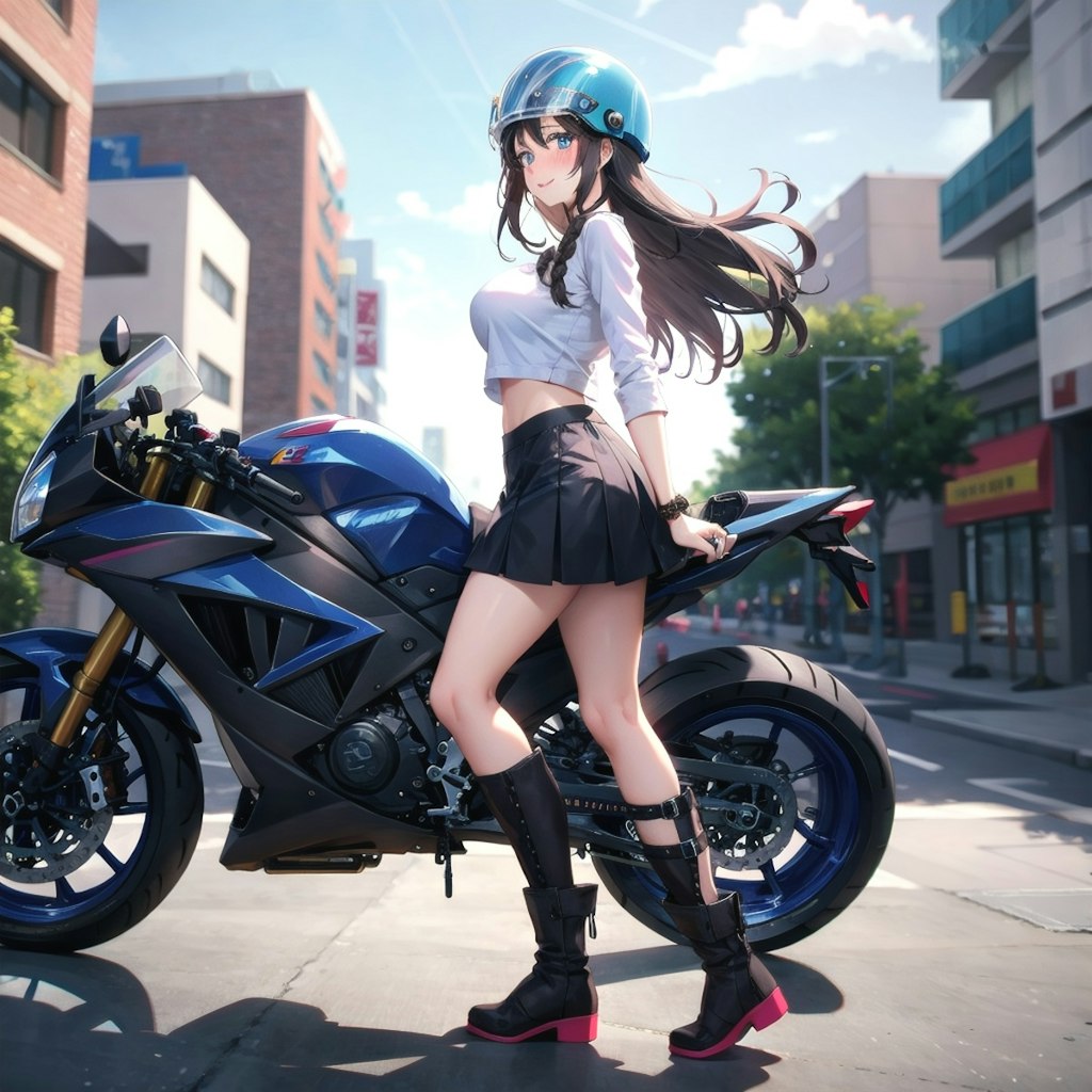 バイクと香苗さん