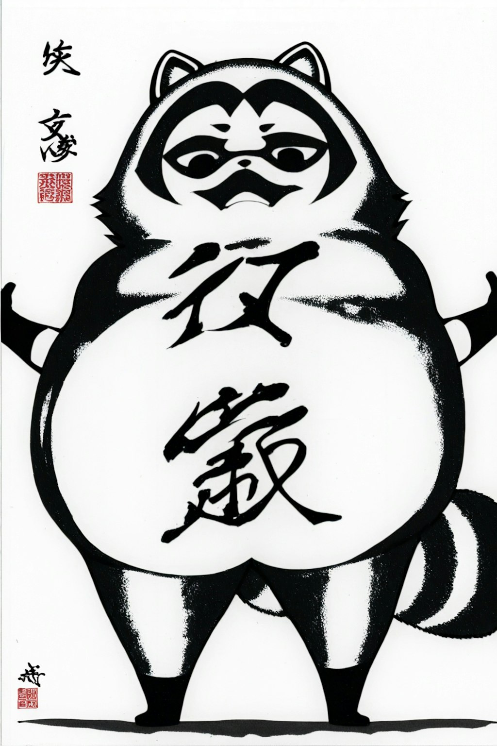 百鬼夜行 衝立狸