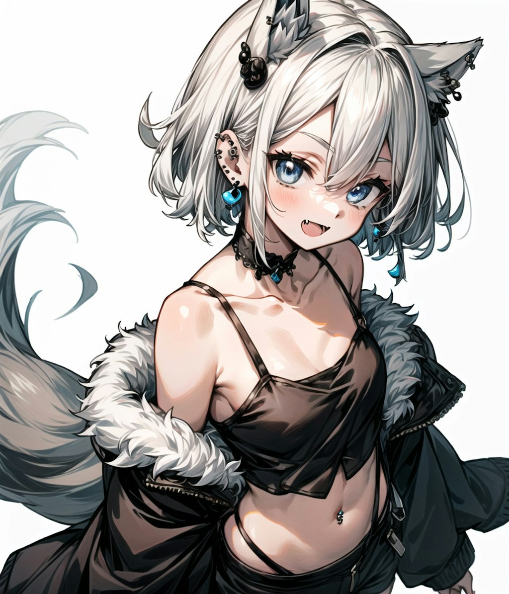 ケモミミピアス -Piercing Wolf Girl-