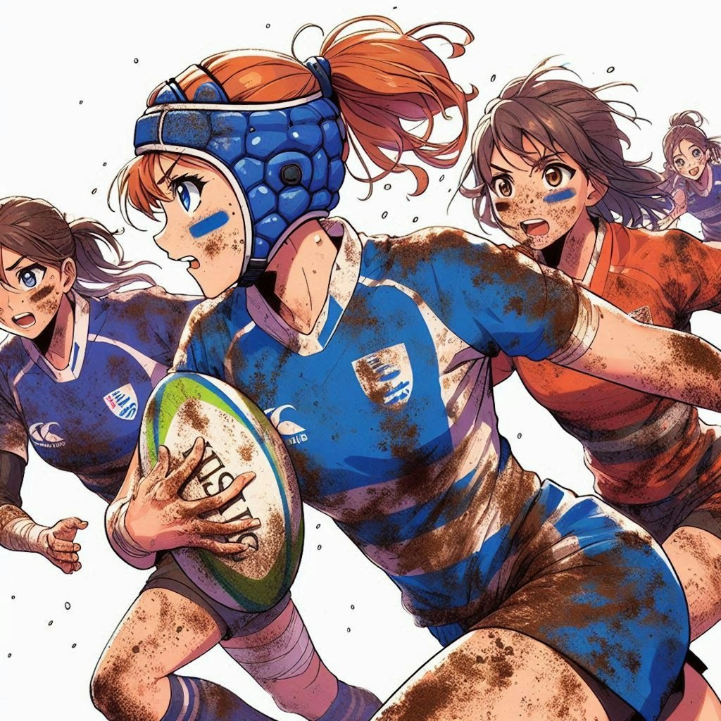 🏉泥まみれの女子ラグビー 136