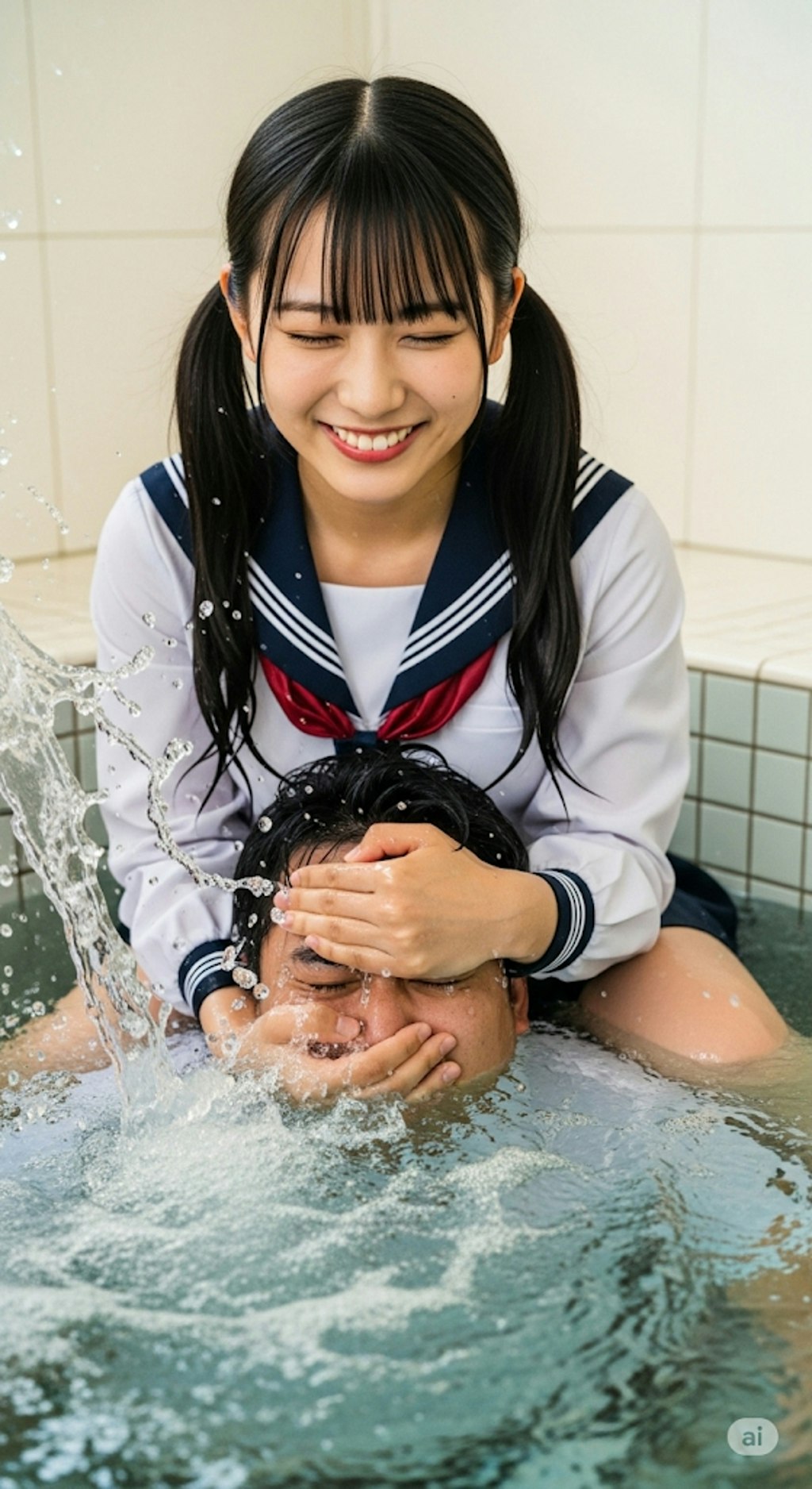 お風呂でイタズラ