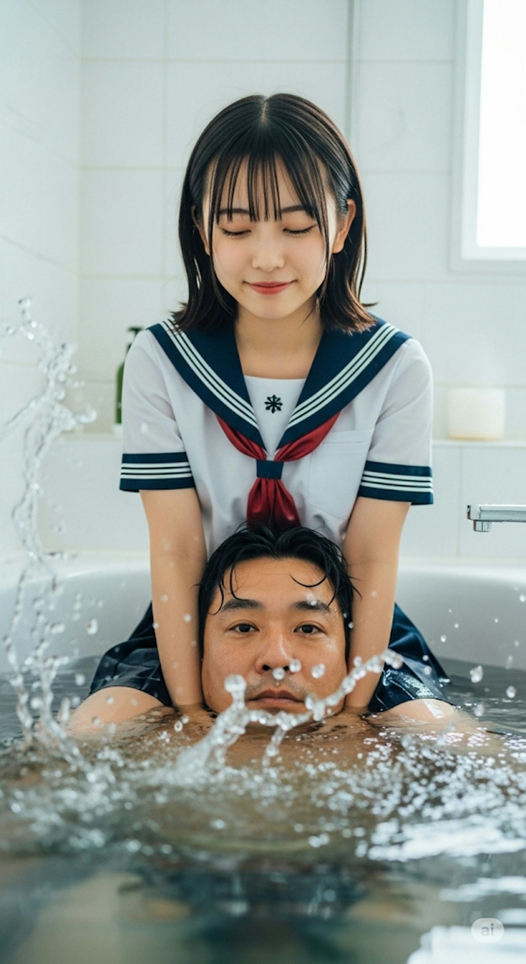 お風呂でイタズラ