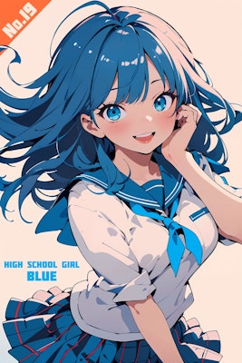 【19】High School Girl [blue]