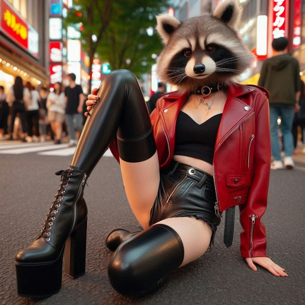 アライグマ娘は綺麗好き