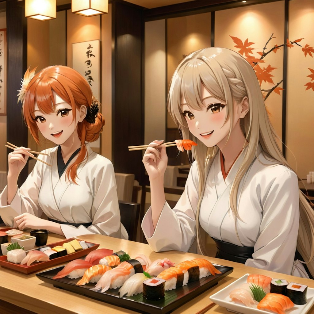 お寿司屋さんを貸し切ったよー🍣