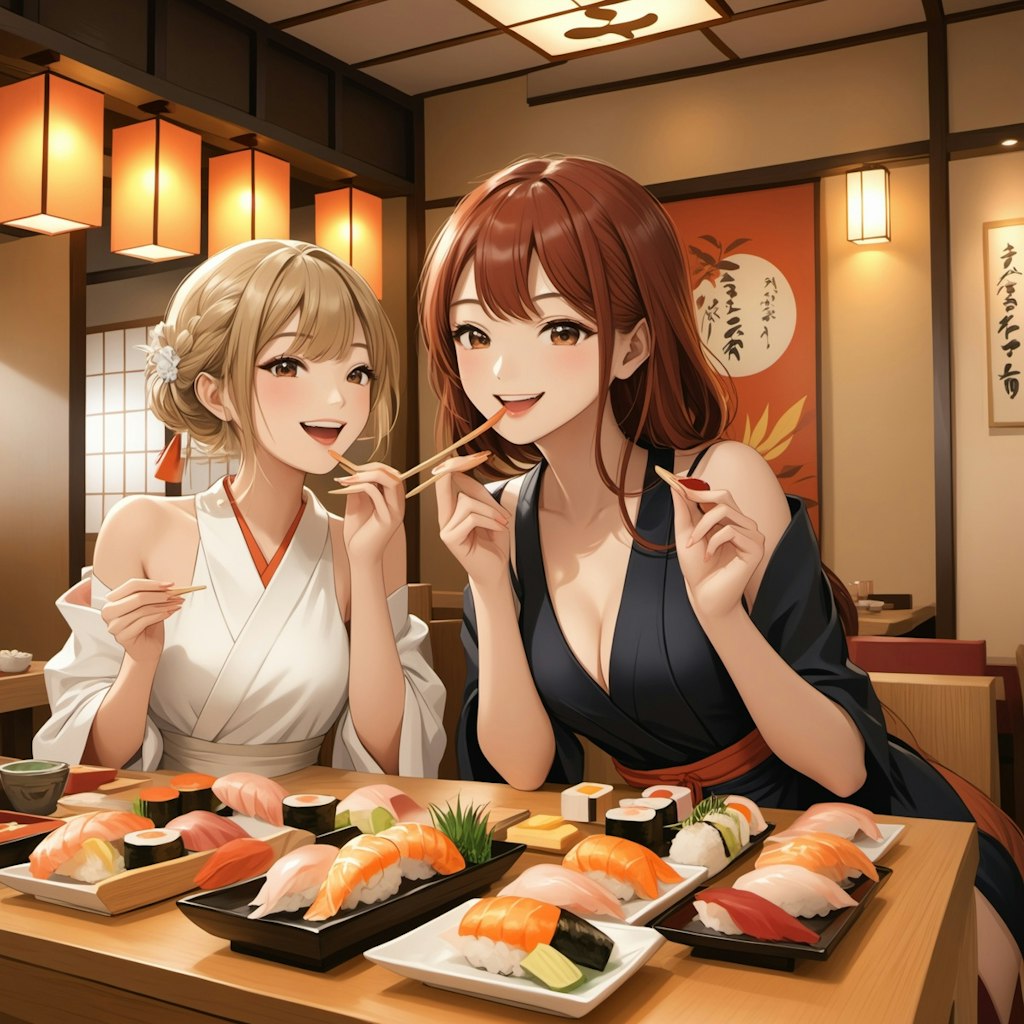 お寿司屋さんを貸し切ったよー🍣