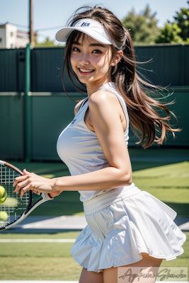 女子テニスプレイヤー