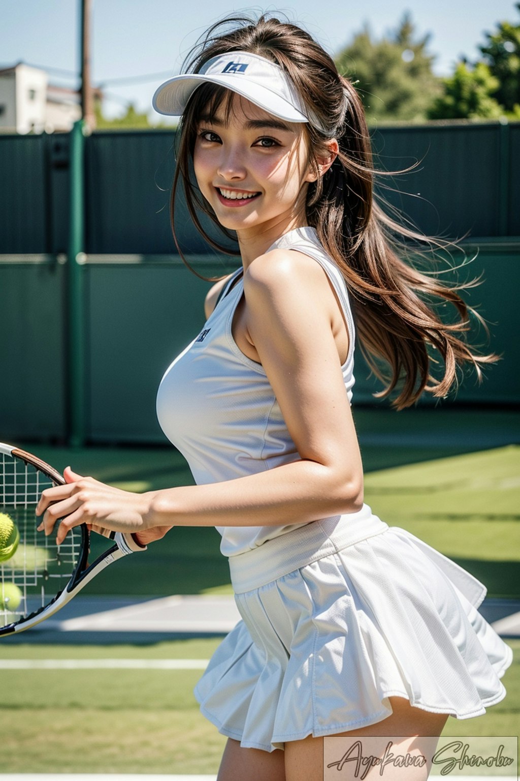 女子テニスプレイヤー