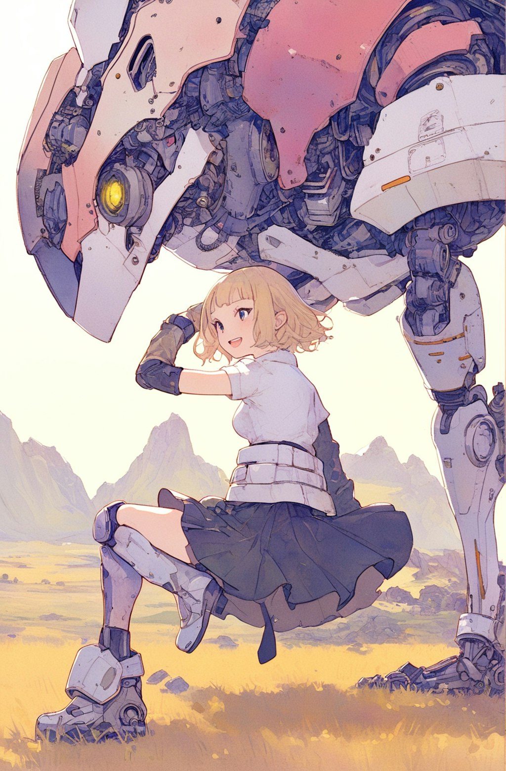 メカと少女