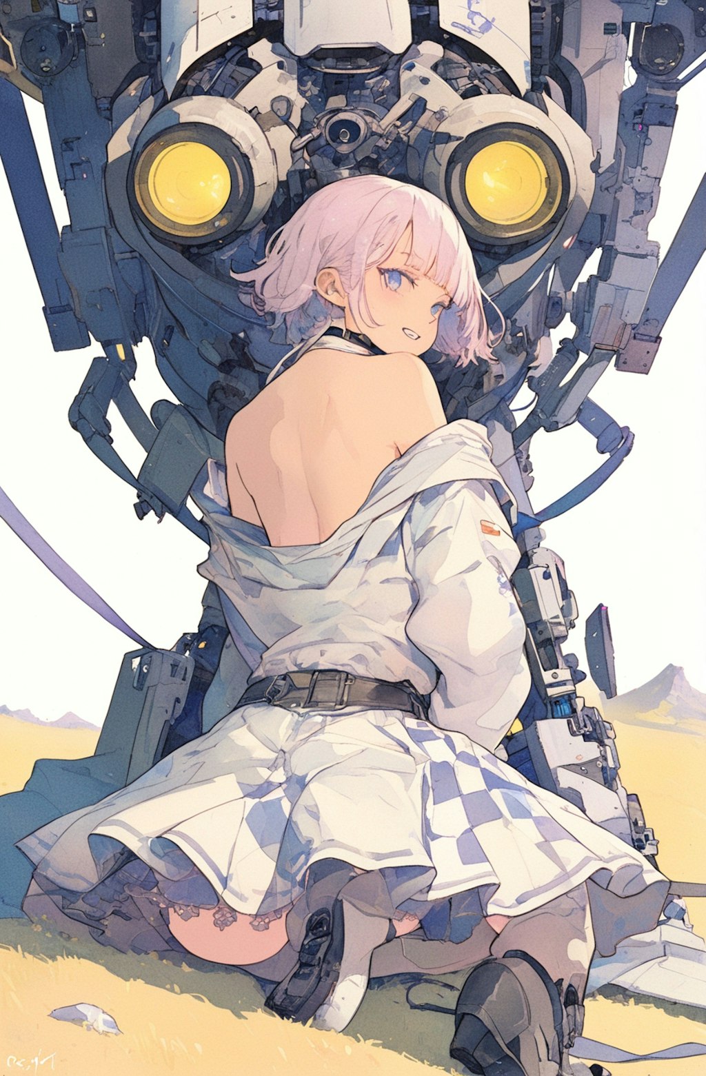 メカと少女