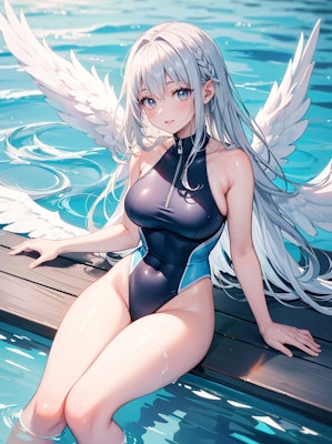 水辺の天使