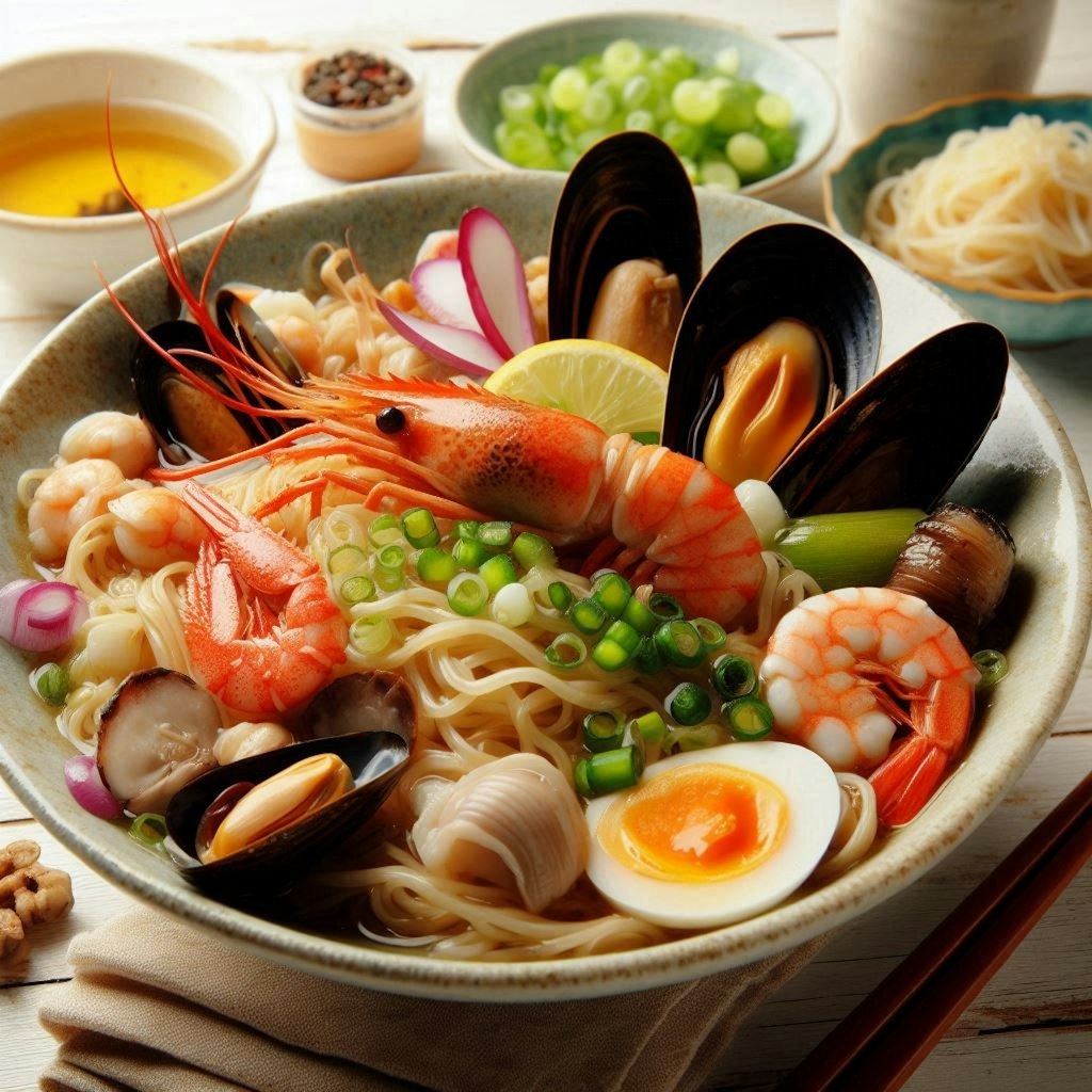 MPが回復しそうなseafood noodle