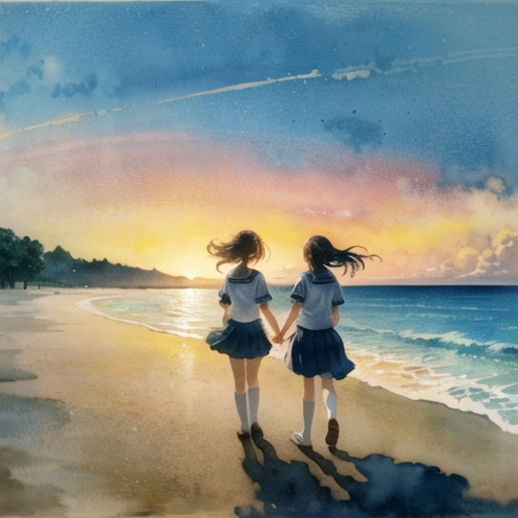 海と少女