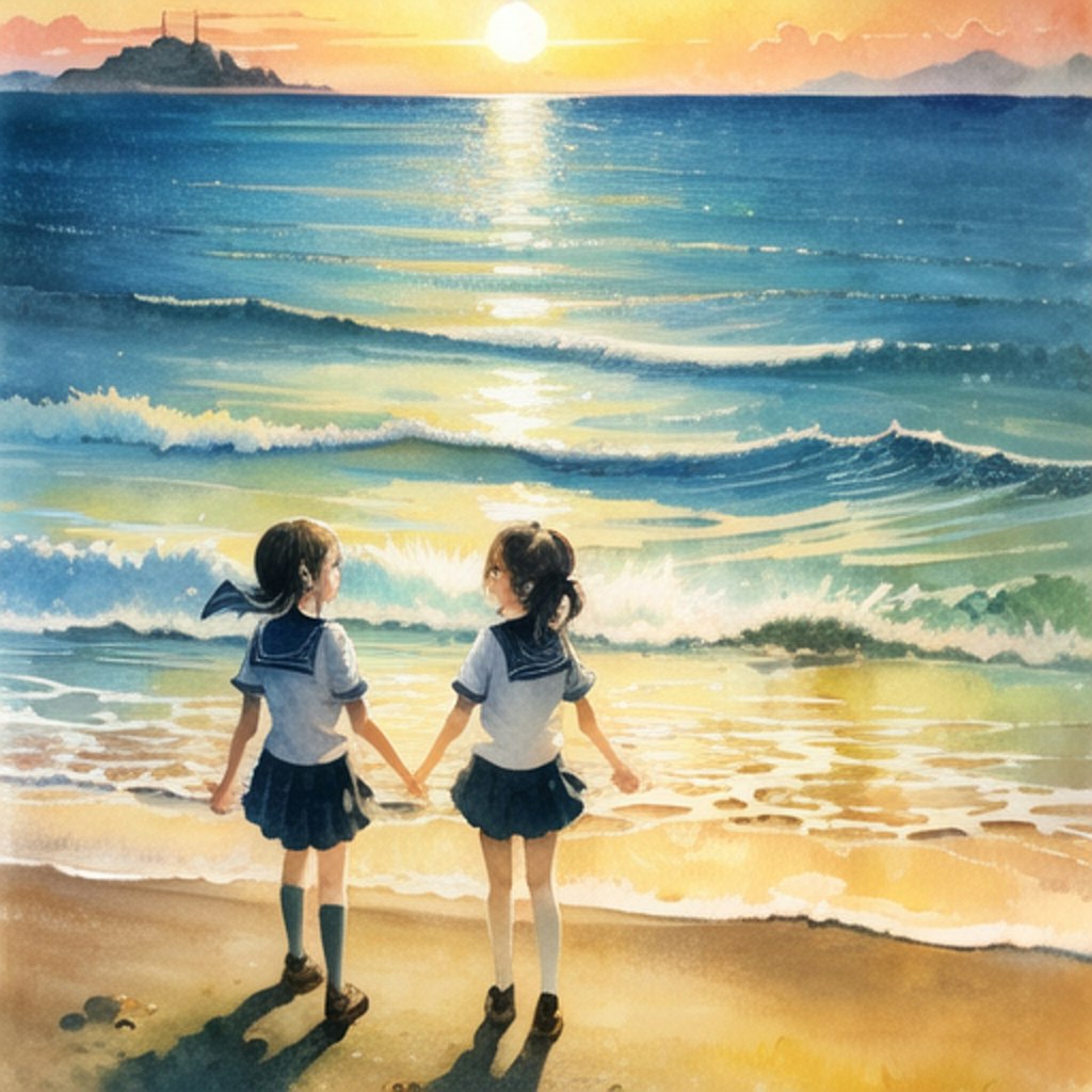 海と少女