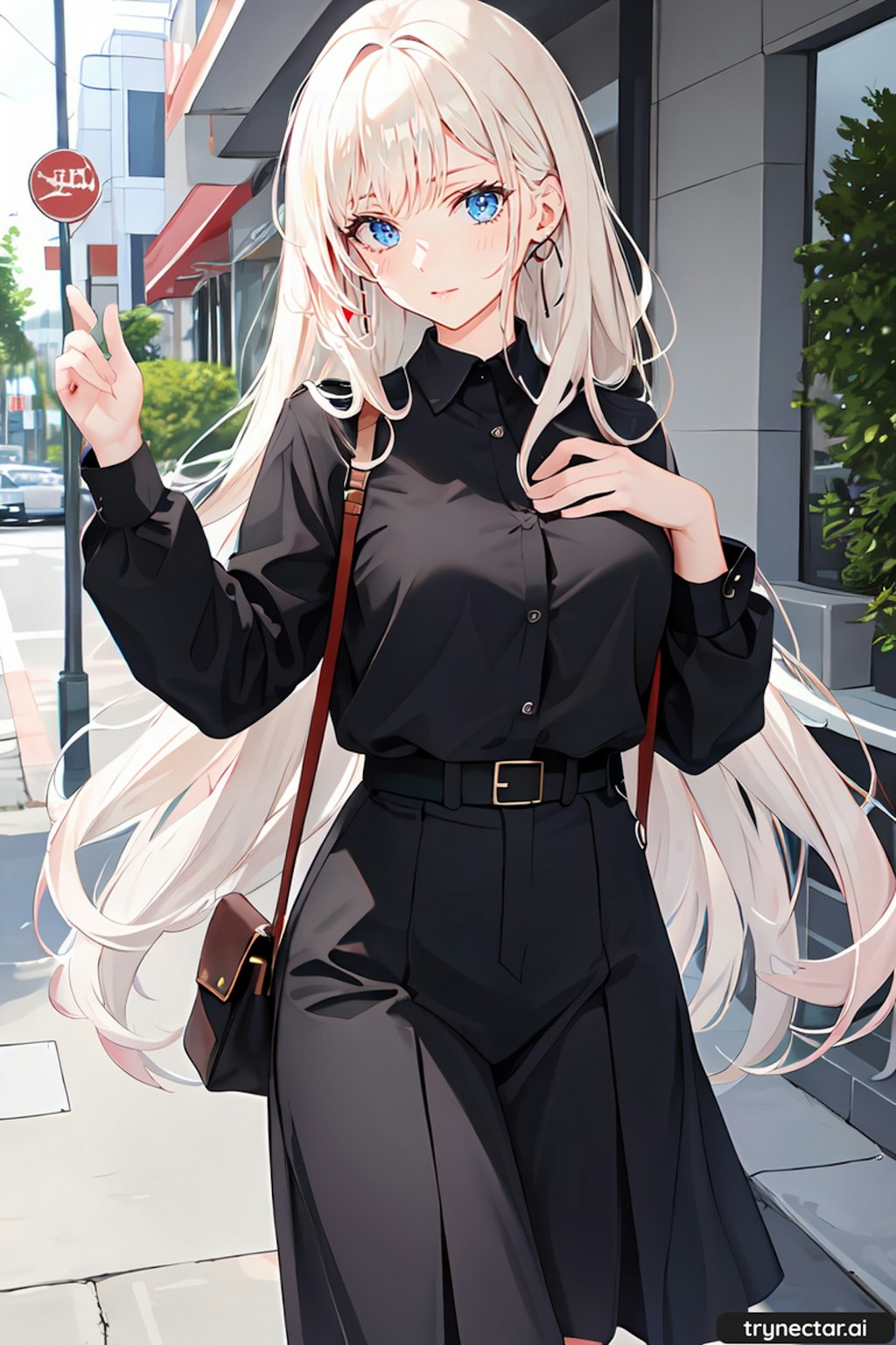 Walking around with silver hair