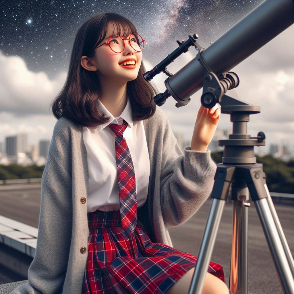 眼鏡女子 楓の天体観測