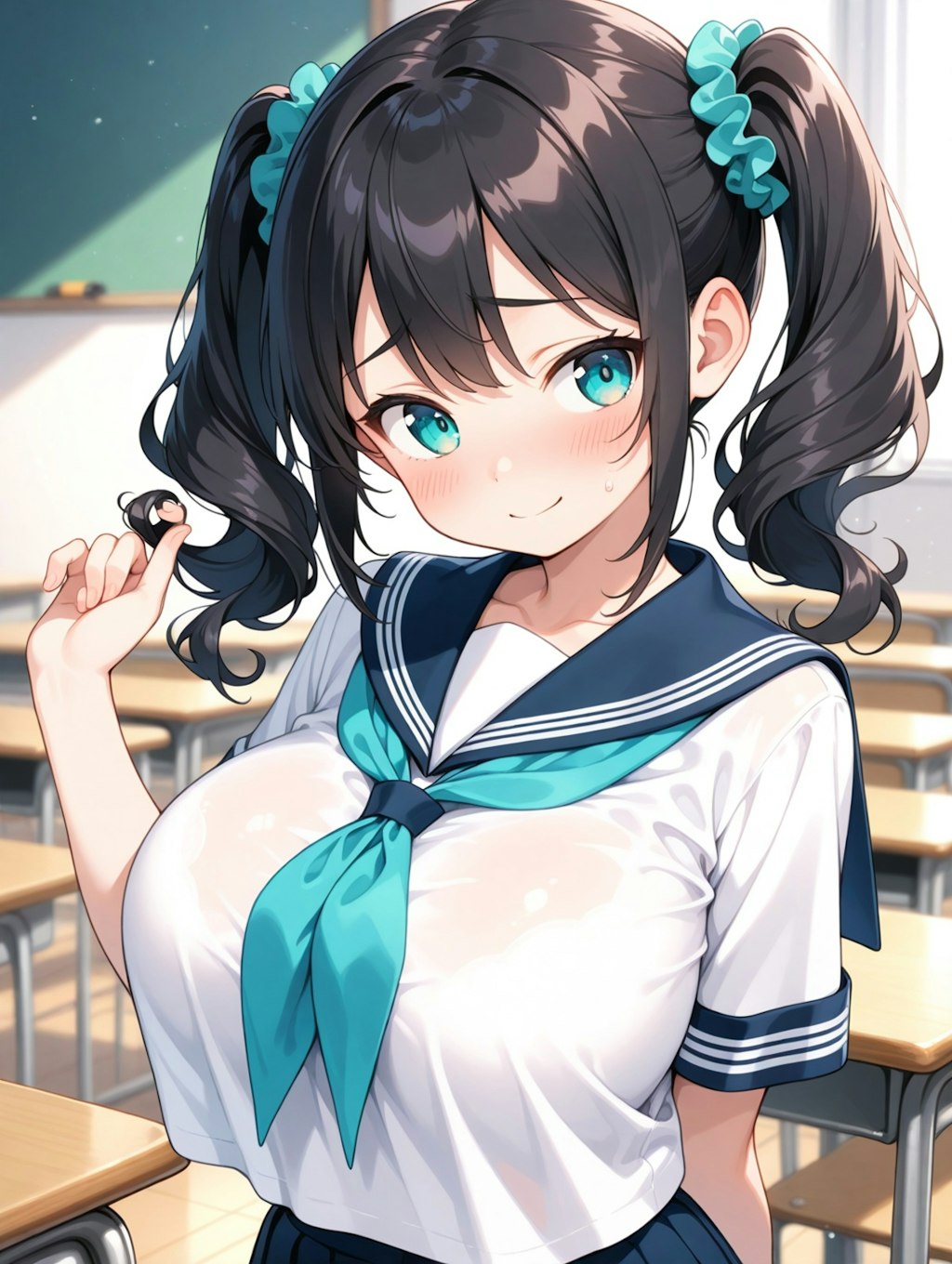 ツインテール？なんか変な感じだね///