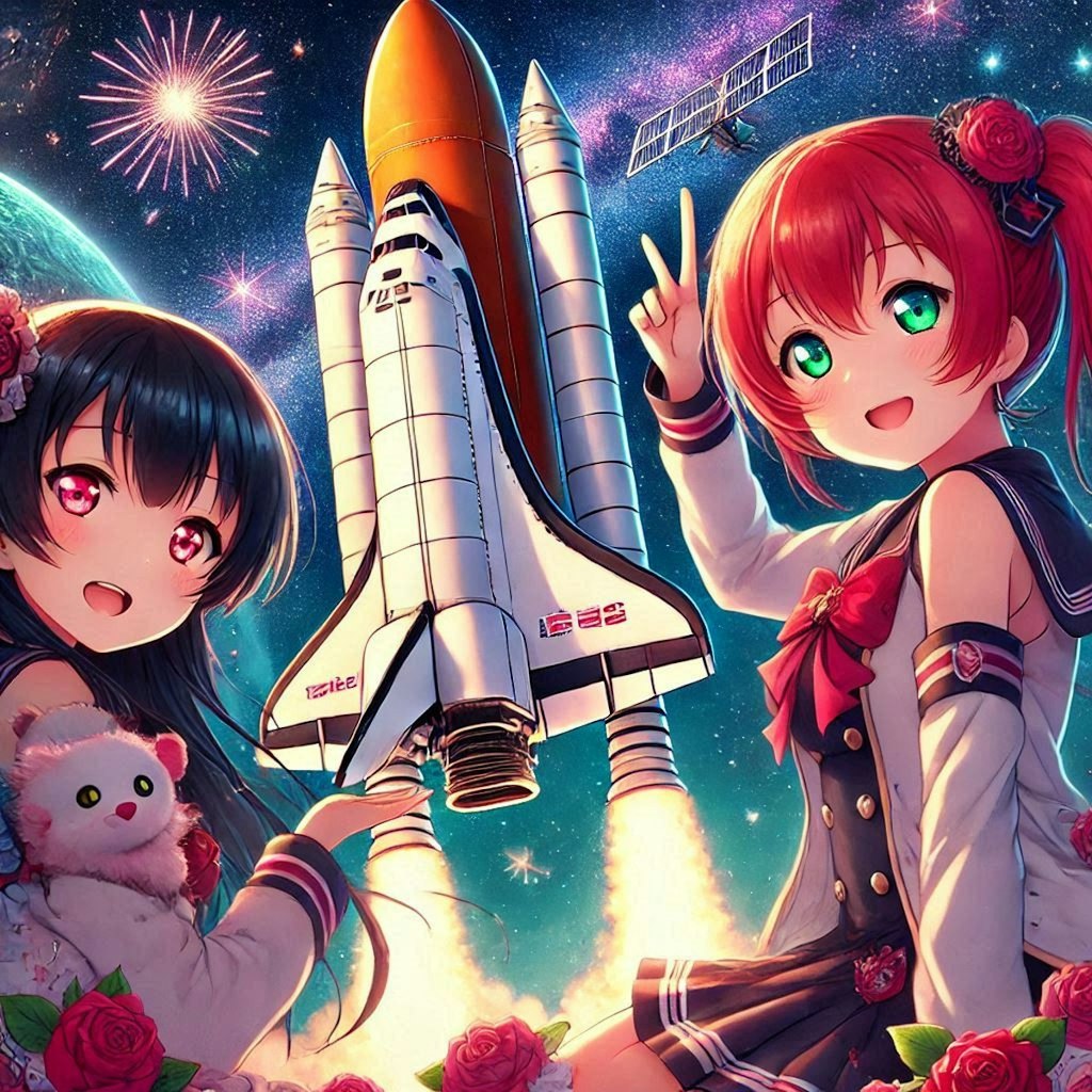 ラブライブキャラとスペースシャトル