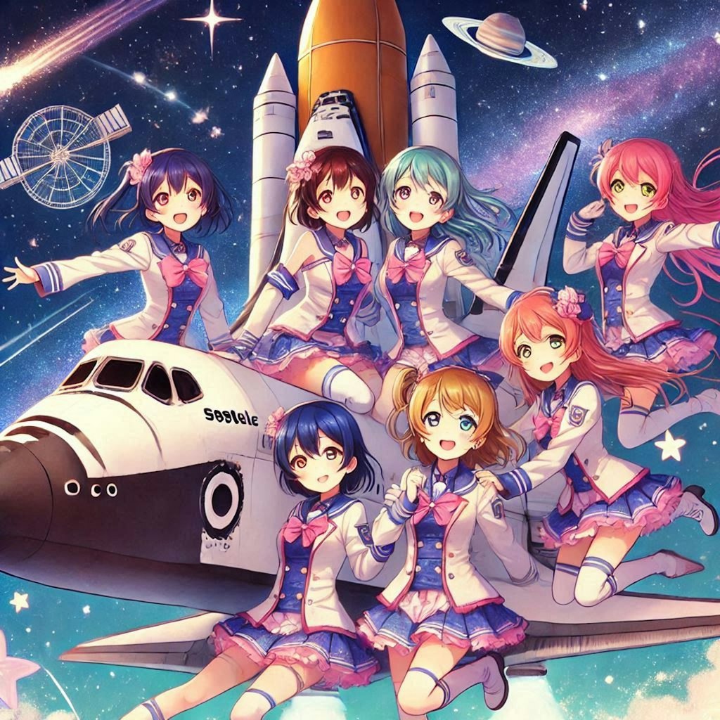 ラブライブキャラとスペースシャトル