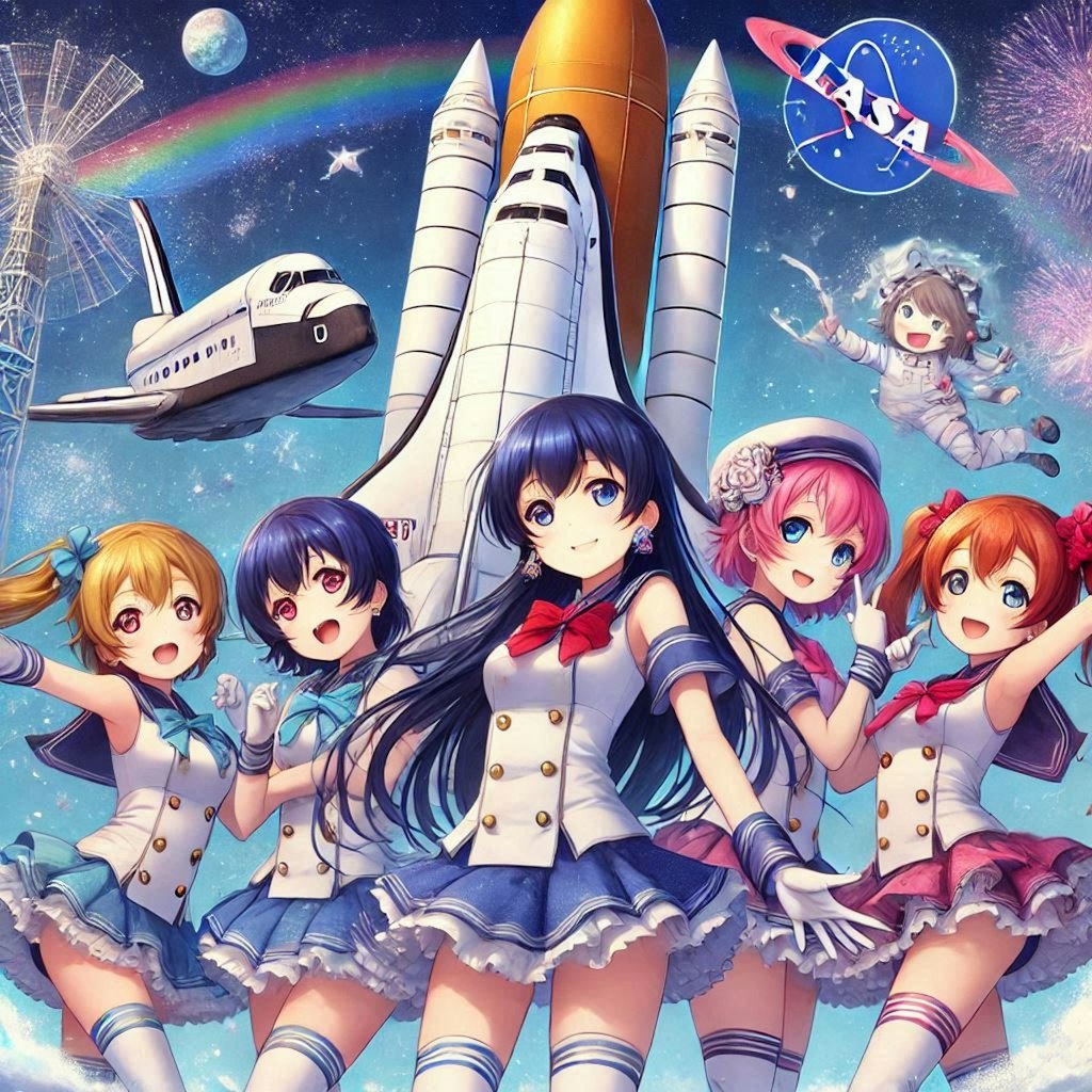 ラブライブキャラとスペースシャトル