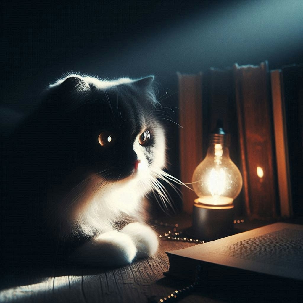 闇と光の猫
