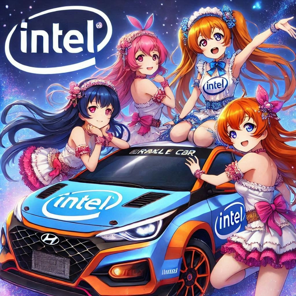 ラブライブキャラとIntelカラーヒュンダイ