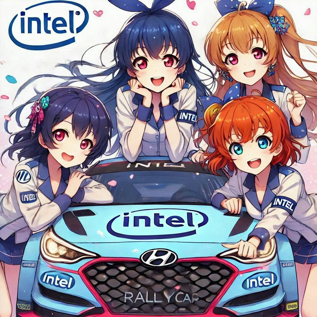 ラブライブキャラとIntelカラーヒュンダイ