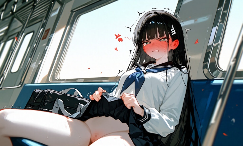 露出させられてる女の子