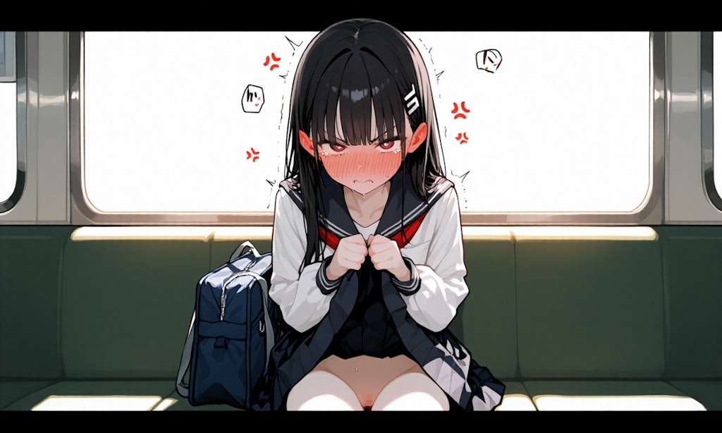 露出させられてる女の子
